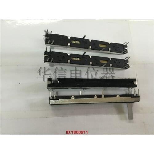 5pcs/lot Acoustics EFX8 7.5 cm double straight fader potentiometer A10K SC6082GH