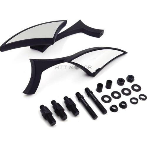 Afetermarket free shipping motorcycle mirror For Suzuki harley Savage Intruder Volusia Boulevard black Spear Blade Mini mirrors
