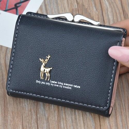 Brand Designer Small Wallets Women Leather Phone Wallets Female Short Zipper Coin Purses Money Credit Card Holders Clutch Bags