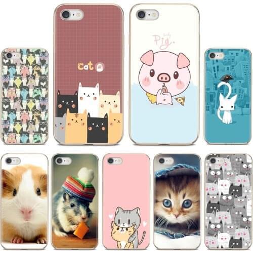 For Huawei Mate 20 30 40 7 8 9 10 Lite Pro P Smart 2018 2019 Plus G7 G8 Cartoon-Cat-Cute-Mouse-Pig-Cats-Dog Phone Case