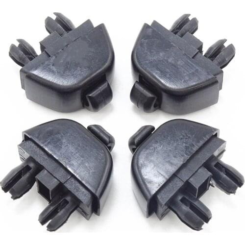 4 Pcs Black Sun Visor Support Retainer Clip Hook Holder for VW Passat B7 Polo Skoda CIitigo Rapid Seat MII 6R0857561 6R0 857 561