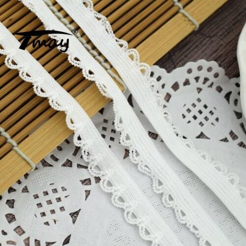 #1482 Free Shipping 8 yards Small Elastic Band Trim Underwear Stretch Lace Fabric DIY Sewing Craft Garment Lace Ribbon Wholesale