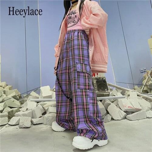 Женские брюки в клетку Heeylace China At AliExpress