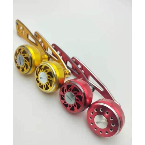 LinMoFish 38mm Luya modified fishing wheel single rocker arm aluminum alloy DIY accessories rocker handle Universal