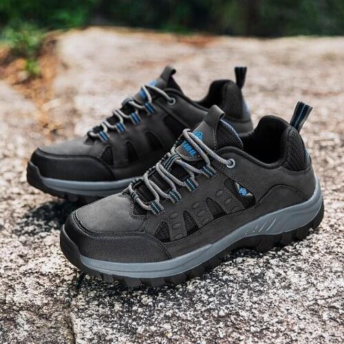 New autumn outdoor mountaineering shoes basketball shoe size 36-47 dark grey