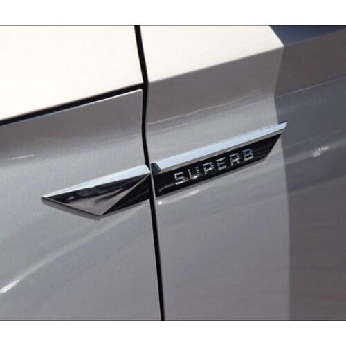 Original Quality 2020 Superb Decoration Sticker Decal Door Side Wing Fender Logo Badge Skoda Superb Car Accessories Exterior