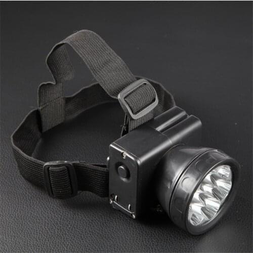 7LED portable rechargeable spotlight hunting fishing headlights outdoor riding miners lamp lantern searchlight for hunting