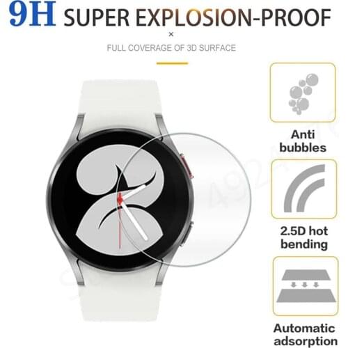Full Tempered Glass For Samsung Galaxy Watch 4 40mm 44mm classic 42mm 46mm HD Clear Screen Protector Film For Watch3 41mm 45mm