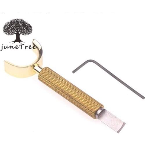 Junetree Pure Copper Adjustable DIY Manual Rotary Tools Leather Carving Swivel Knife Blade Tools