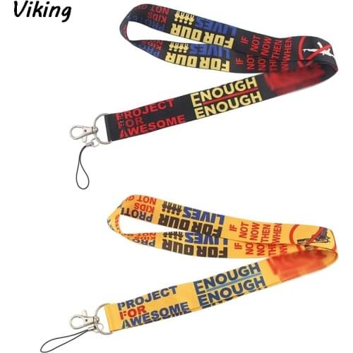 G1577 Cartoon Punk Lanyard for Key Phones USB Flash Drives Keys Keychains ID Card Name Tag Badge Holders Rope