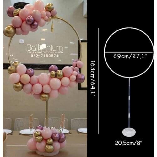 Balloon Arch Stand Ring Stand for Baby Shower Wedding Decoration Balloons Chain Round Hoop Holder Birthday Party Baloon Globo