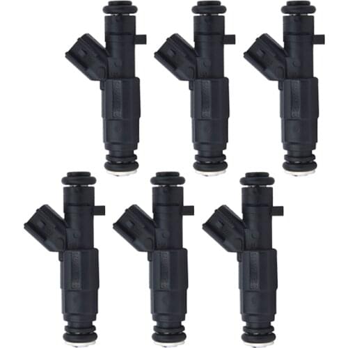 6 Pcs 0280155923 0280155287 RL854181 0280155288 Fuel Injector For 99-04 JEEP GRAND CHEROKEE WRANGLER 4.0L DODGE RAM 1500 2500