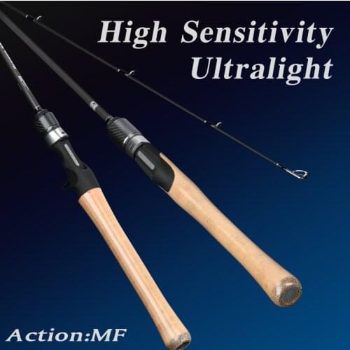 TSURINOYA Fishing Rod DRAGON L Power Trout Rod 1.89/1.98/2.04/2.10m MF Ultralight Micro Bait Casting Spinning Carbon Bass Rod