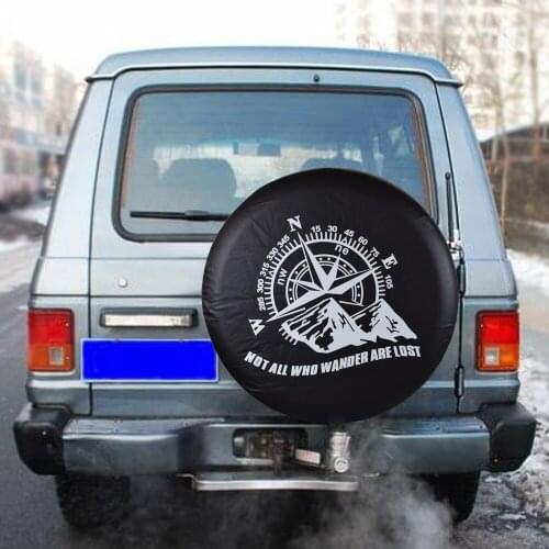 Universal PVC Leather Spare Tire Wheel Cover Case Protector Bag Pouch For Mitsubishi Pajero Hyundai Galloper Kia Sportage