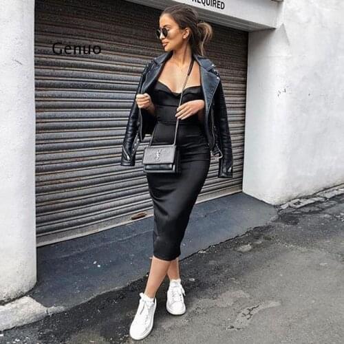 Summer Dress neon satin lace up 2021 summer women bodycon long dress sleeveless backless elegant party outfits sexy club clothes