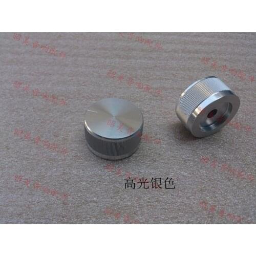 2pcs aluminum knob potentiometer knob 30*16mm grid potentiometer cap car knob switch cap Encoder for amplifier