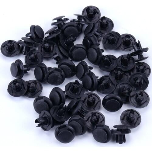 50PCS Push Engine Cover Car Door Trim Panel Clip Fasteners Universal Car Tool Auto Bumper Fastener 8mm Hole Rivet Retainer