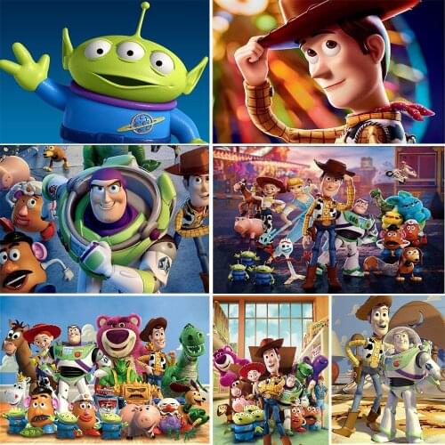 5D DIY Square Round Diamond Painting Disney Toy Story Cartoon Park Embroidery Diamond Mosaic Cross Stitch Kits Home Decoration