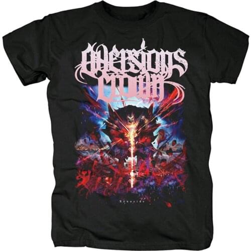 6 designs Australia deathcore band Aversions Crown men women shirt 3D heavy death Metal Punk camiseta skateboard black tee
