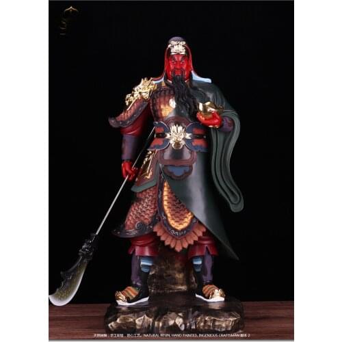 40CM large Asia HOME Company Lobby Shrine efficacious protection Recruit money Bring wealth God of wealth Dragon red GUAN GONG
