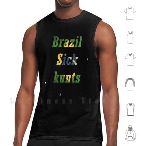 Brazil Sick Kunts! Zyzz Tank Tops Vest Sleeveless Brazil Shredded Zyzz Sickkunt Fuark Mirin Brah Bodybuilding