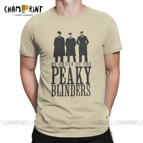 Peaky Blinders T Shirt Men Arthur Thomas Summer Tops Short Sleeve Casual T-Shirt O Neck 100% Cotton Tees Plus Size