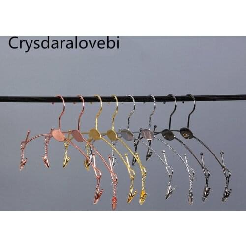 20pcs Exquisite Metal Bold Non-slip Underwear Alloy Hanger Underwear bra Clothespin Bra Underwear Panties Clip Clothes Rack