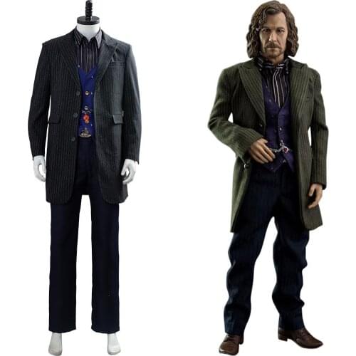 Sirius Orion Cosplay Costume Outfit Black Full Suit Uniform Halloween Cosplay Costumes For Adults