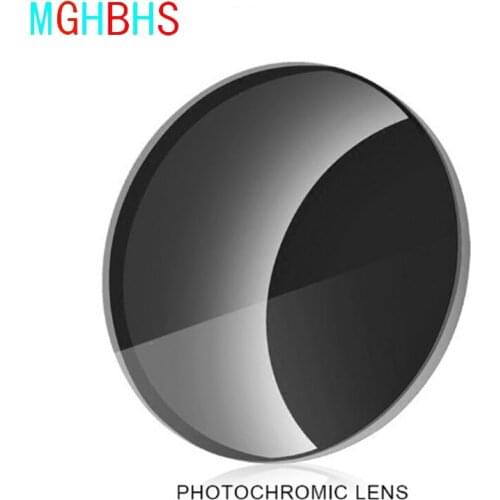 MGHBHS Photochromic Series 1.56 1.61 1.67 Prescription CR-39 Resin Aspheric Glasses Lenses Myopia Sunglasses Lens