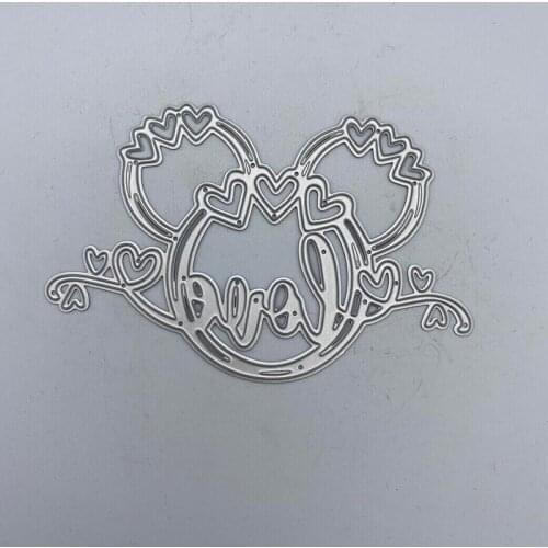 Metal Cutting Dies LOVE Heart Ring Mold Decoration Scrapbooking Embossing Paper Craft Mould Punch Stencils