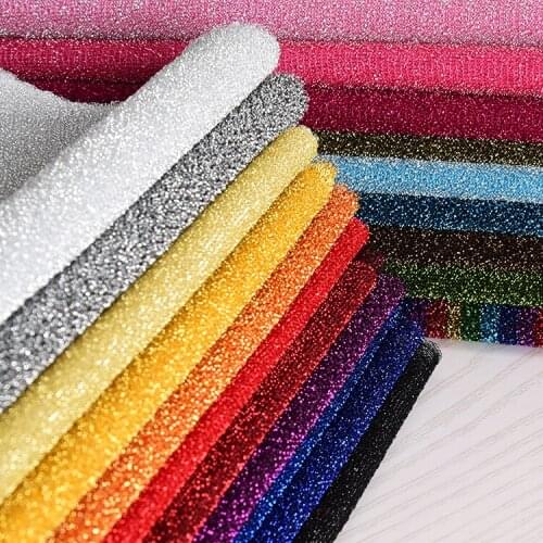 Multi color lustrous star Indian mesh fabric, elastic flash illusory color texture bright screen red yarn fabric