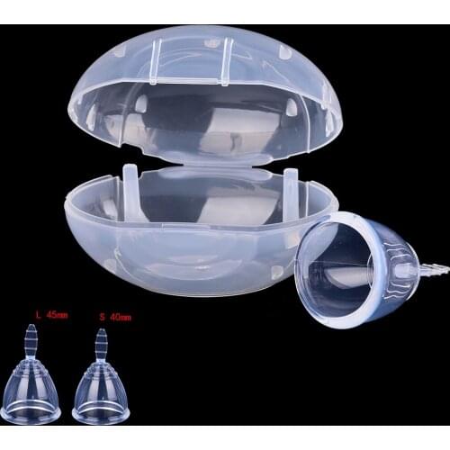 Reusable Medical Grade Silicone Menstrual Cup Feminine Hygiene Product Lady Girls Washable Menstruation Health Care