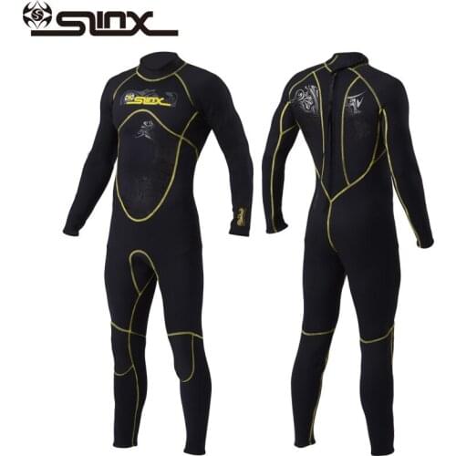 SLINX Mens 3mm High Elastic Scuba Diving Suit Wetsuit Neoprene Swimming Surfing Wet Suit Swimsuit Spearfishing Equipment