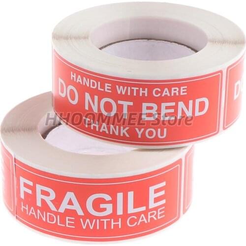 250Pcs/roll NEW Stickers Practical Durable Handy Adhesive Warning Sign Package Sign Fragile Warning Sticker Warning Decal
