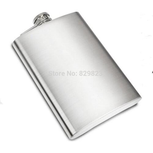 Wholesale 50pcs/lot Portable Stainless Steel Hip Flask 6oz Wine Bottle