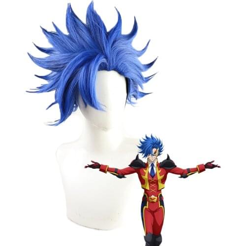 Anime SK∞ ADAM Cosplay Shindo Ainosuke Wigs Blue Short Heat Resistant Hair Adult Role Play SK8 the Infinity SK Eight ADAM