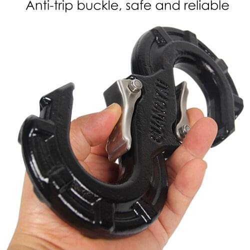 S-shaped Hook Of Car Off-road Rescue Shackle Designed With Spring Buckle Durable Manganese Steel Tool Accessories For Car SUV