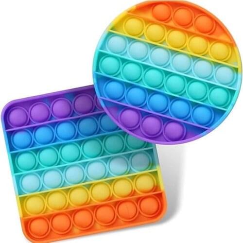 Funny Pop Hot Push Bubble Fidget Toy Anti Stress Relief Squeeze Sensory Toy Squishy Anti-Stress Toys Gift Adults Children