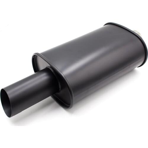 Universal Exhaust car styling Double wall inlet 63mm Burned Black Silencer car exhaust racing Exhaust muffler Pipes