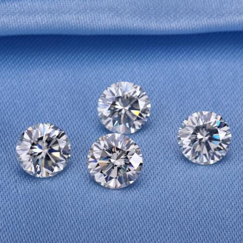 Including The Certification On Sales D Color 1 ct 6.5 mm VVS1 Round 3 Ex Brilliant Cut Moissanite For Discount Quality