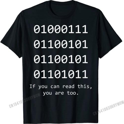 Funny Computer Binary Code Programmer Developer Geek Gift T-Shirt Rife Man T Shirt Harajuku Cotton T Shirt Printing
