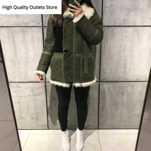 Ladies Suees de Jacket Lamb leather Jacket Lamb Fur Jacket shearling Jacket
