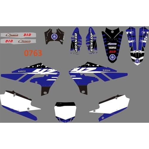 0763 Motorcycle Team Graphic & Backgrounds Decal Stiker Kits for YAMAHA YZ250F 2019 2020 2021