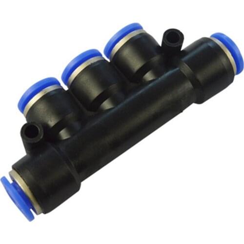 10PCS/LOT Pneumatic fittings 5-Way PU tube pipe fittings free shipping PK-8 PK-10 PK-4 PK-6