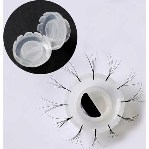 100pcs/Bag False Eyelashes Blooming Cups Lashes Glue Holder Plastic Stand Rapid Flowering For Eyelash Extension Makeup Tools