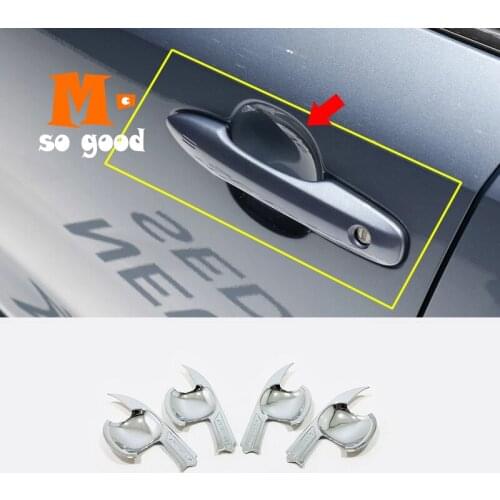 2019 2020 for Toyota Corolla E210 Sedan Car ABS Chrome Door Protector Handle Bowl Cover Trim Auto Styling Accessories 4pcs