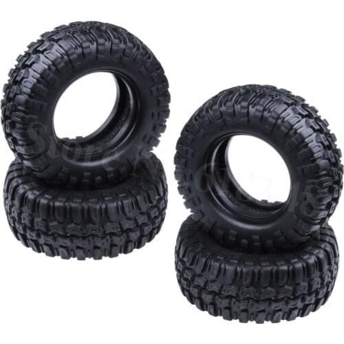 4Pcs/lot 96mm 1.9" Tires Tyres for 1:10 RC Rock Crawler Axial SCX10 90046 Tamiya CC01 D90 D110 Replacement