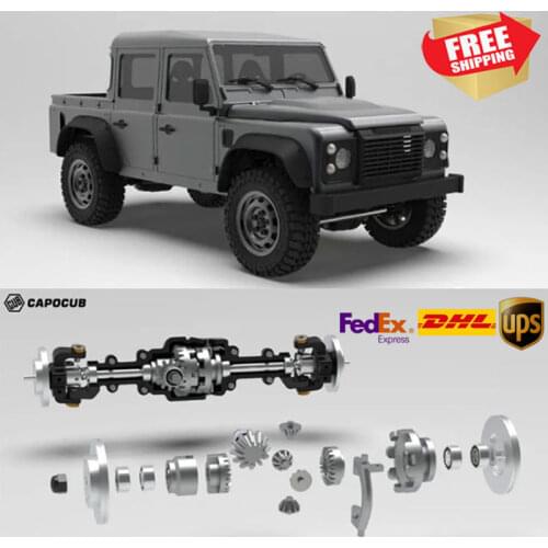 RC Radio control car CapoCub1 capocub metal 1/18 crawler kit differential 2 speed defender KIT