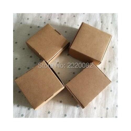 Free shipping 50 pcs a lot 7.4x4.2x4cm retro kraft packing box/cute snack packing case/storage paper box/50 pcs a lot