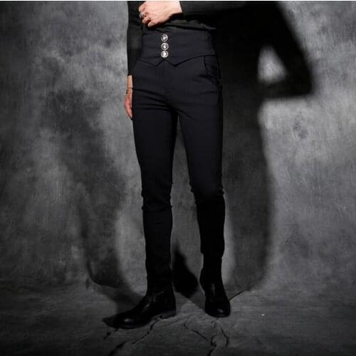 Summer 2020 thin personality loose harem pants mens casual trousers male all-match pants england pantalon hombre black spring
